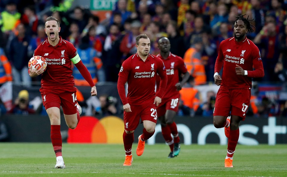  Liverpool skipper Jordan Henderson scented hope for his side after Origi's strike