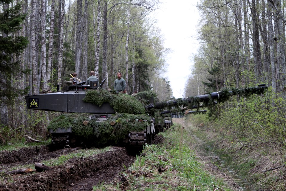 British Challenger tanks are currently taking part in Spring Storm