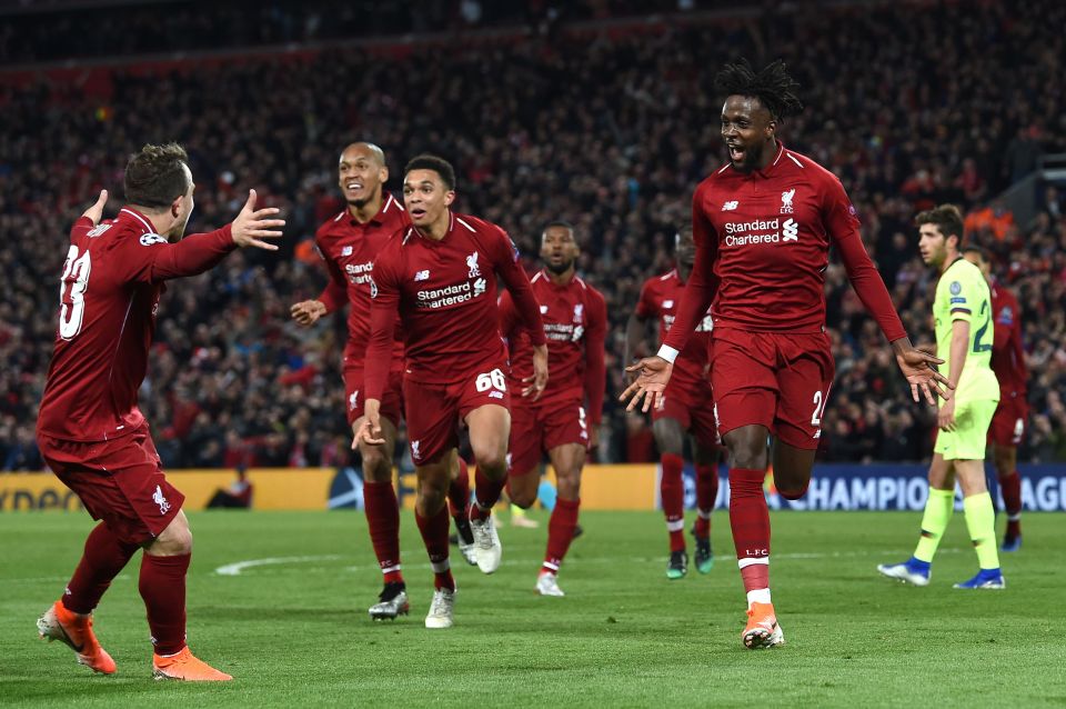  Liverpool incredibly overturned a 3-0 first-leg deficit to beat Barcelona