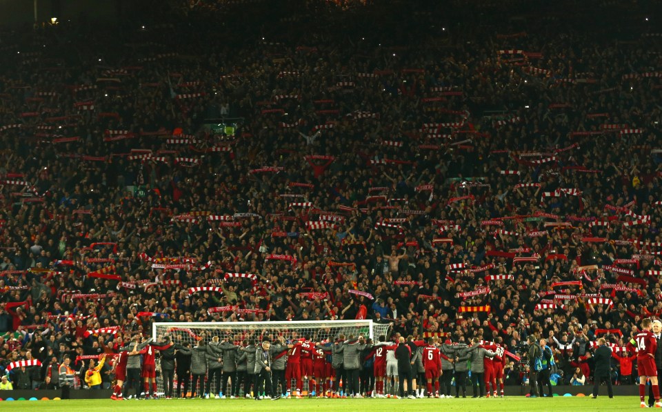  Liverpool fans were treated to yet another amazing European night