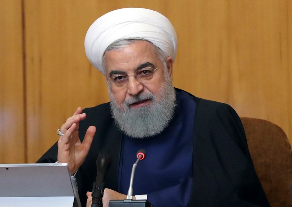  Iran's President Hassan Rouhani - his regime has warned the US it could 'wipe out' its forces