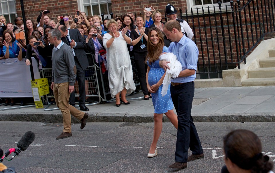  Prince George was introduced to the world in front of hundreds of cameras - unlike the quiet event of his new cousin