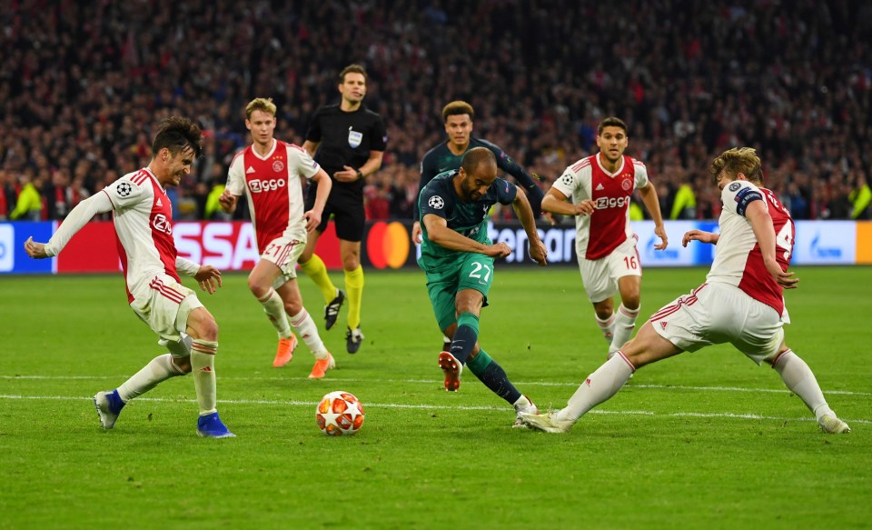  Lucas Moura fired Spurs into the Champions League final with a last-minute winner