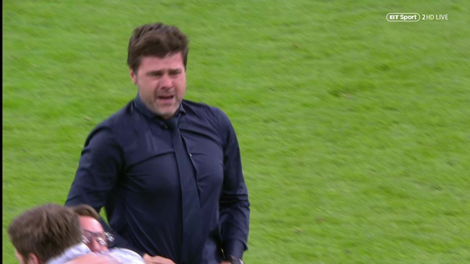  Mauricio Pochettino broke down in tears on the pitch at full-time