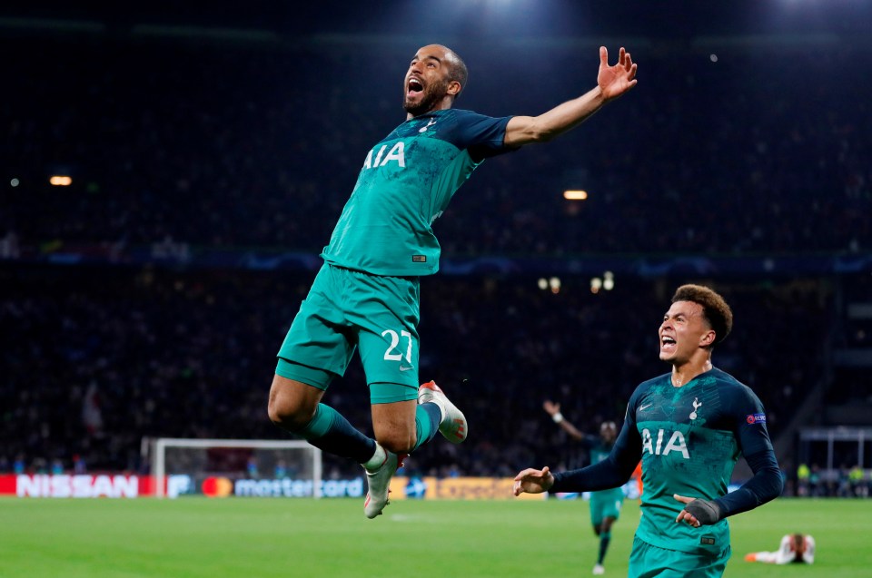  Lucas Moura netted six minutes into injury time as Spurs conjured an incredible comeback