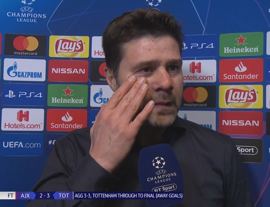  An emotional Mauricio Pochettino talks to BT Sport at full-time