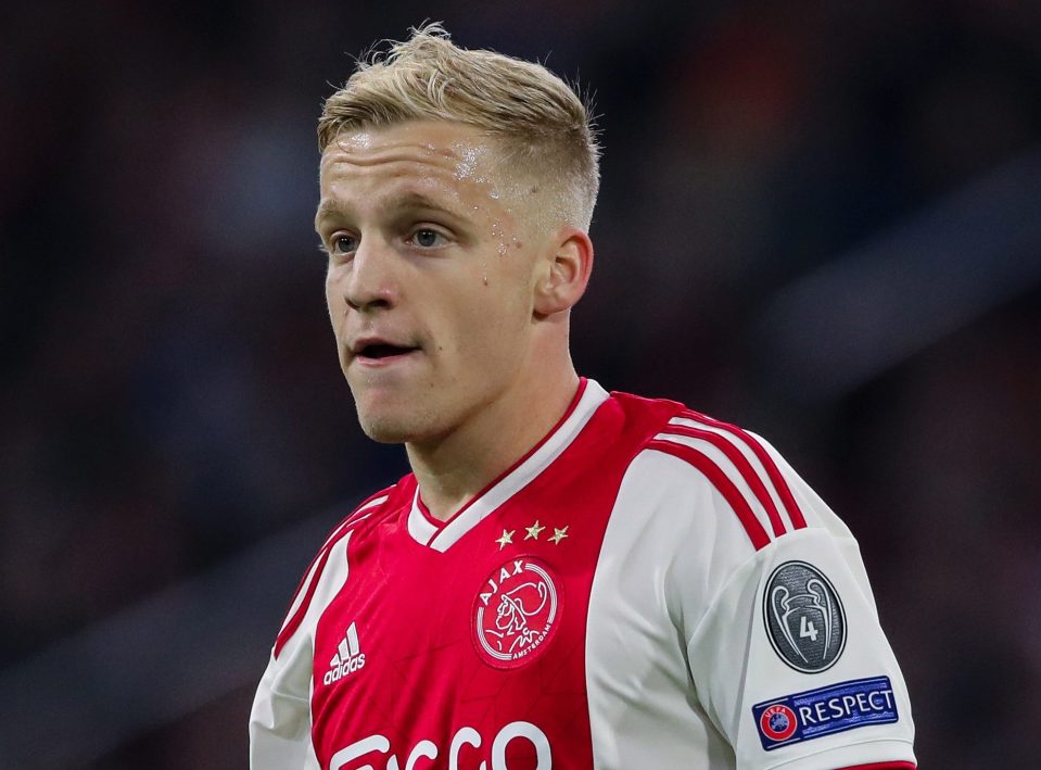  Donny van de Beek has scored nine goals for Ajax this season