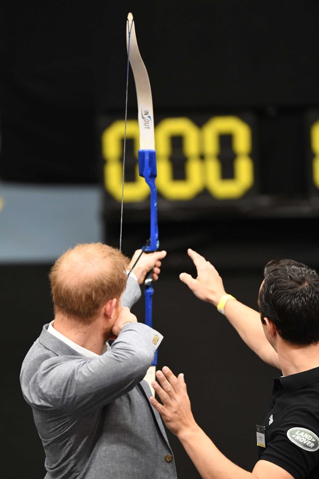  Prince Harry tried his hand at archery