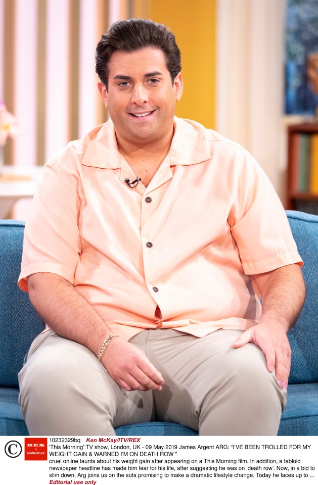  Doctors have warned James he needs to lose 10 stone