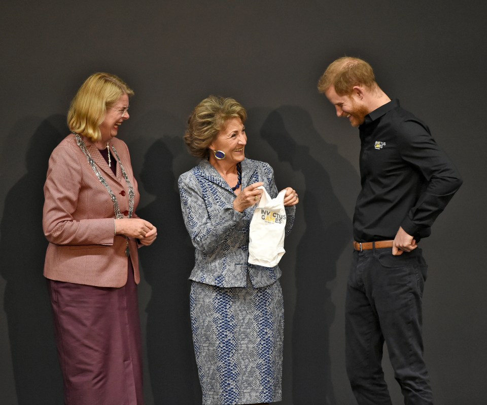  Princess Margriet of the Netherlands have Prince Harry the sweet present