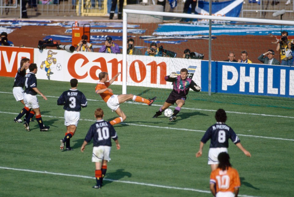  Goram played in the 1992 Euros for Scotland, as well as at Euro 96