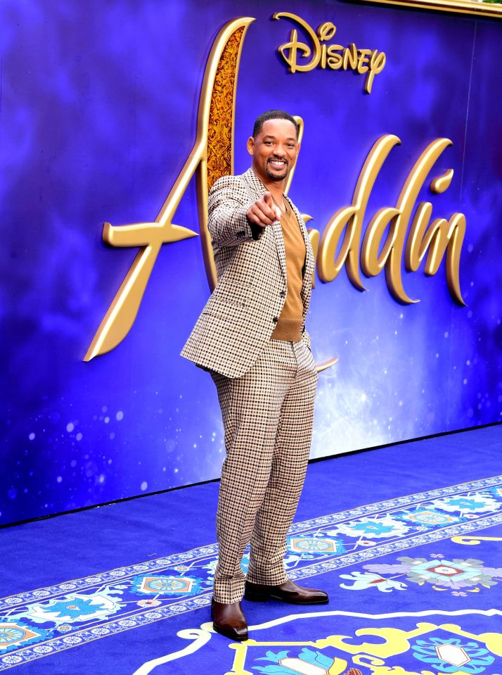  Will Smith was in London's Leicester Square for the European premiere of Aladdin