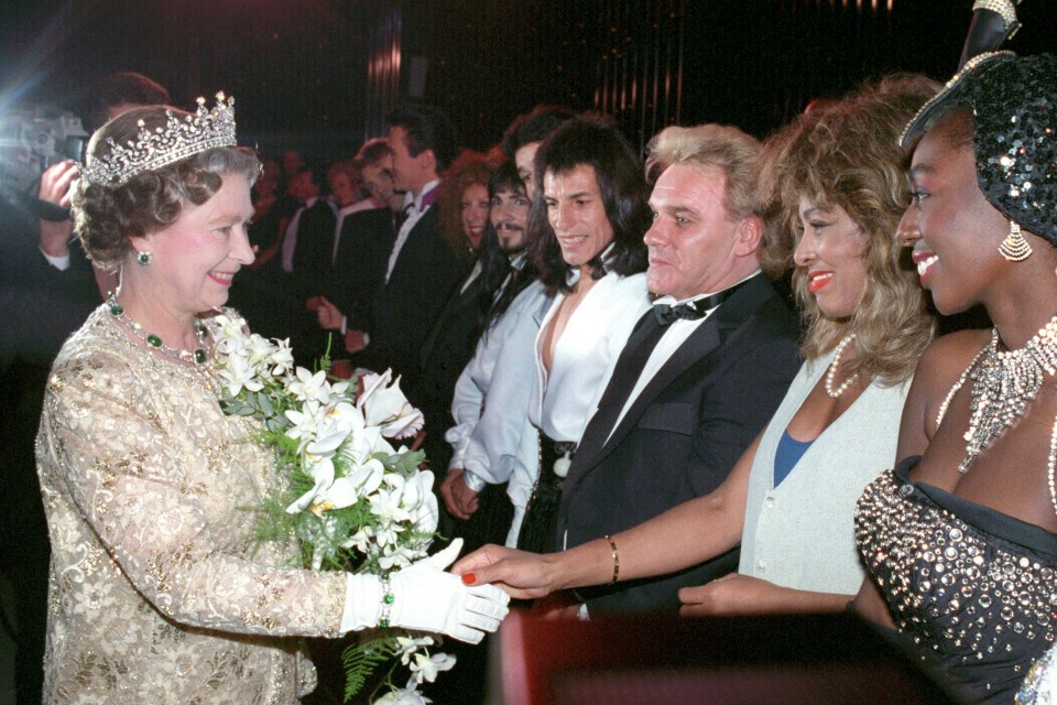 The comedian met the Queen in 1989