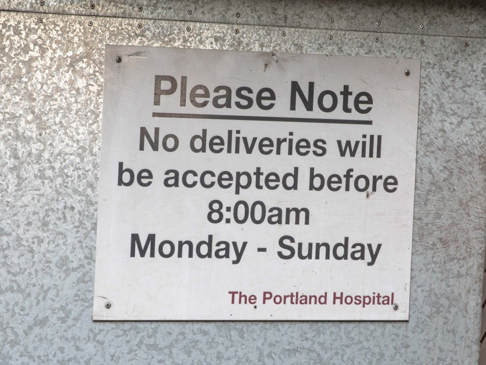  The Portland Hospital's secret door is reserved for VIP patients who want to protect privacy