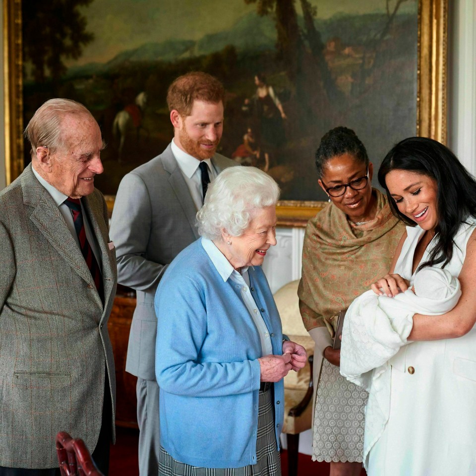  Little Archie was introduced to some members of the royal family a couple of days after his birth