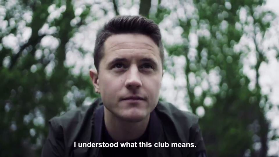  Herrera took a journey through Manchester in the minute-long video released this morning