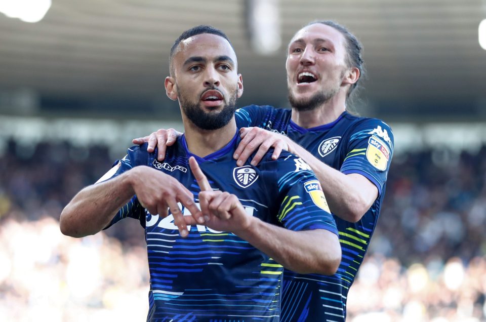  Kemar Roofe gave Leeds United the first leg advantage after his strike downed Derby