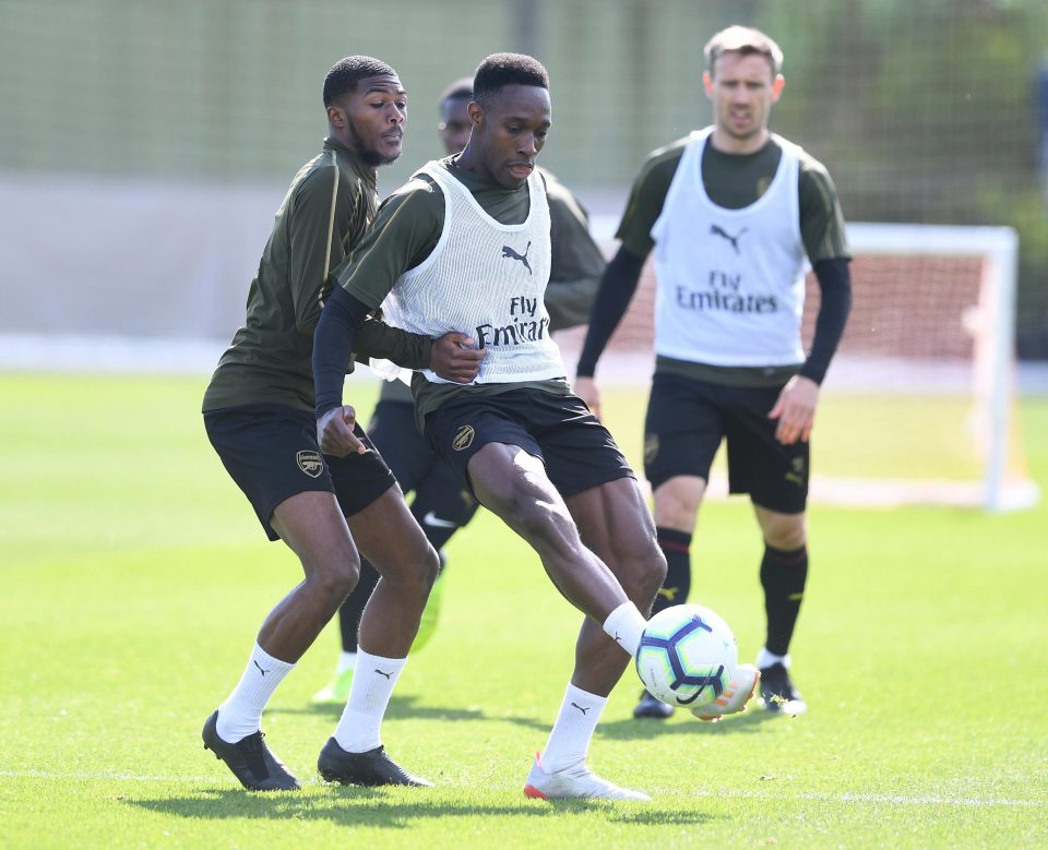  Welbeck is training after breaking his ankle against Sporting Lisbon seven months ago