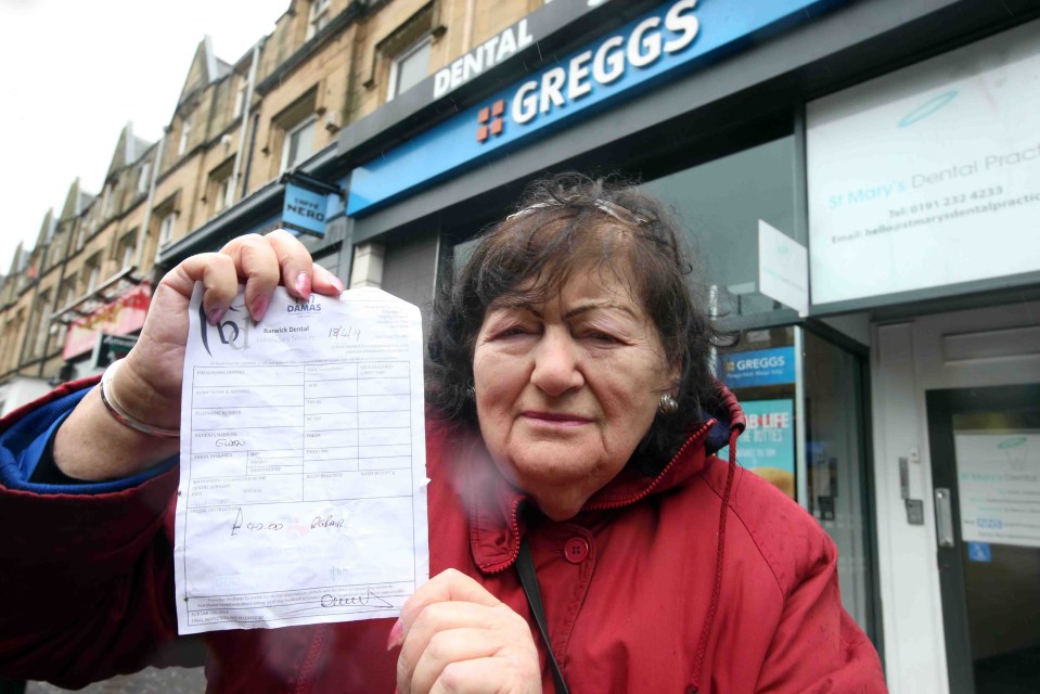 A woman claims she was left with a broken tooth after biting on a plastic ring on a Greggs cupcake that she believed was icing