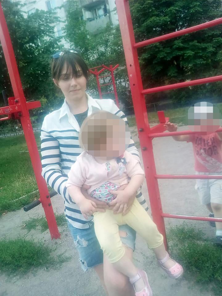 Viktoriya Devyatkina,27, with her daughter, Alexandra, 24 months old