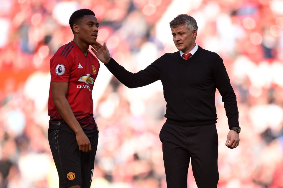  Ole Gunnar Solskjaer may be forced to keep Anthony Martial