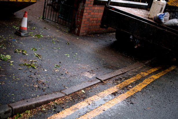 The double yellow lines right outside the Taylor’s house on Mayan Avenue, Salford