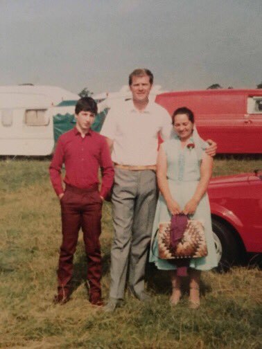 He started going door-to-door with his father aged 10