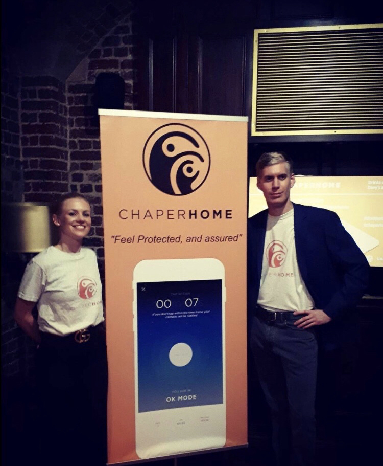  Sarah and boyfriend Richard co-founded the Chaperhome app, helping users get home safe