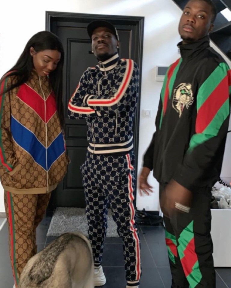  Pepe and his siblings pose in Gucci tracksuits