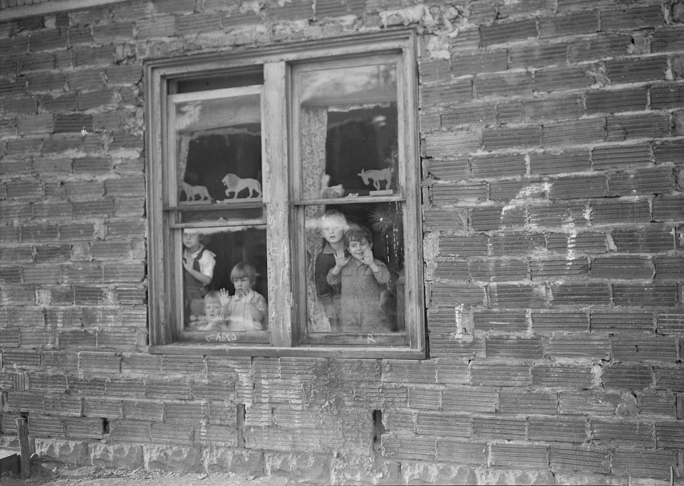 The building used to house miners and their equipment. Now it serves as a creche as parents do whatever it takes to earn some food or money