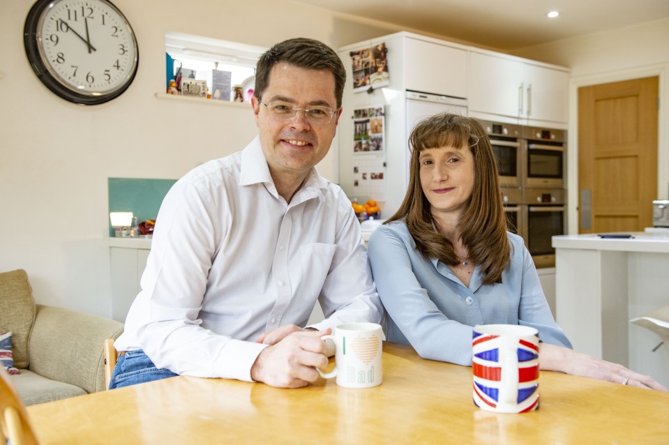  James Brokenshire and his wife with their four ovens