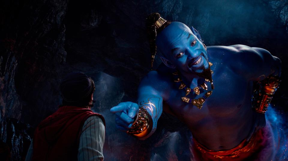 Will Smith stars as the Genie in Disney's live-action remake of Aladdin