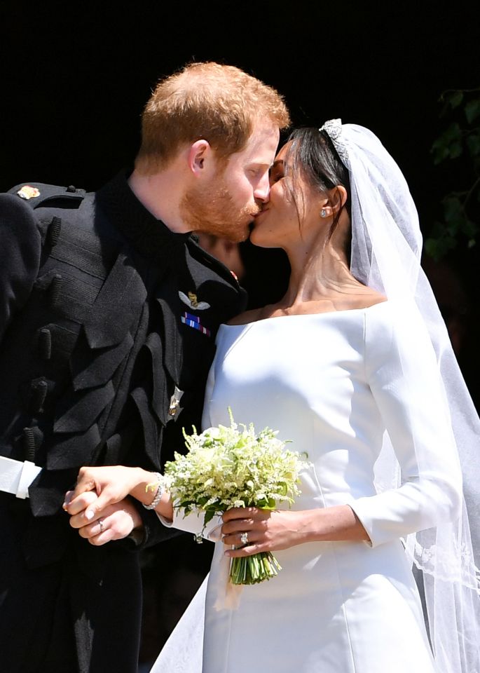  We all swooned as the newly Duke and Duchess of Sussex locked lips