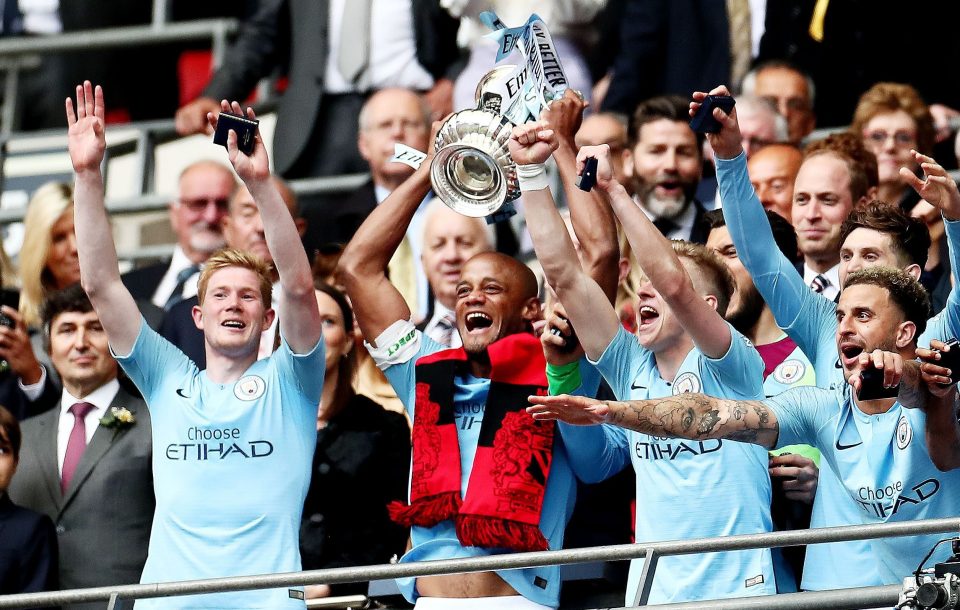  Manchester City became the first men's team to complete a domestic treble after their FA Cup win