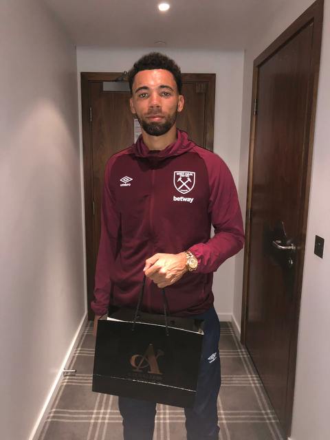  West Ham's Ryan Fredericks was one of A Jewellers first customers