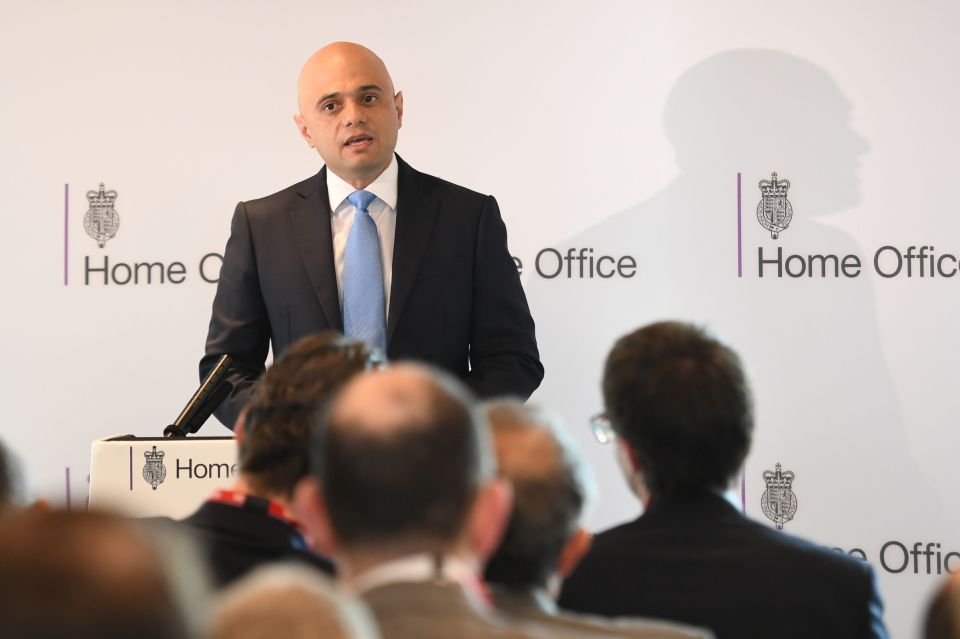  Sajid Javid has been keen to show he will be tough on crime and terror