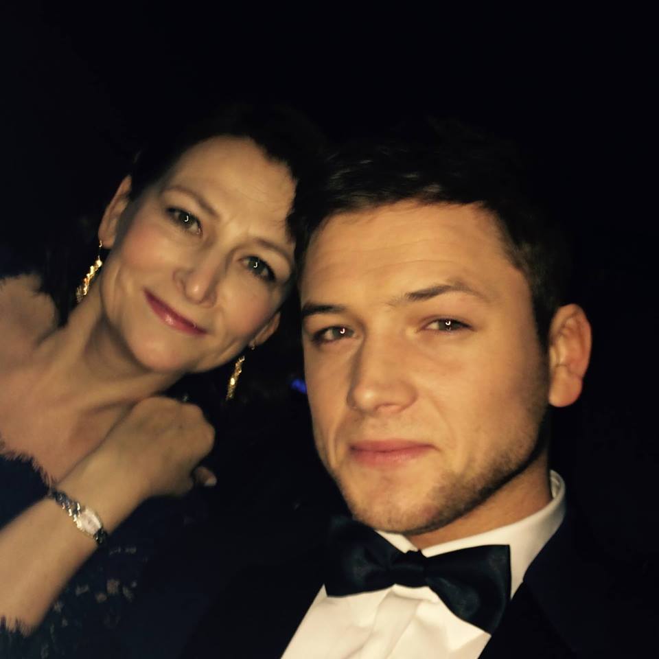  Taron Egerton with his mum Tina, who he says is the one woman he knows he can turn to