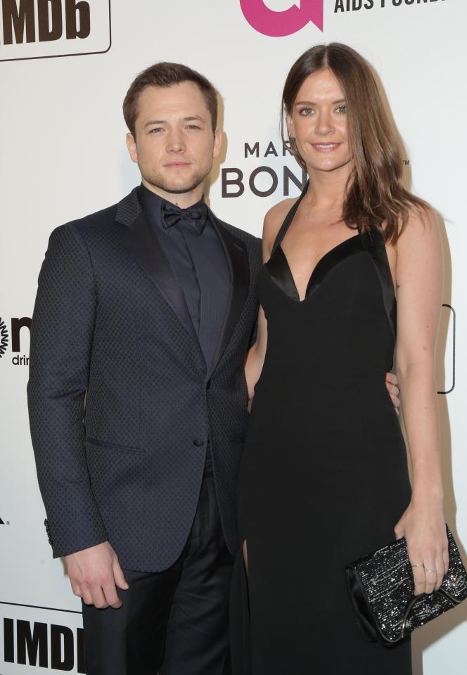  Taron Egerton, with his girlfriend, is raising money in the fight against motor neurone disease after his maternal grandmother died from the illness