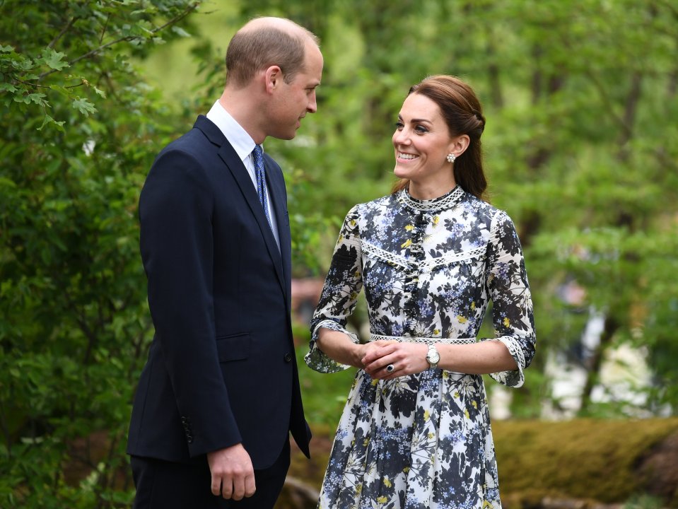  Kate and Prince William gazed at each other fondly as they arrived to tour the garden the Duchess designed