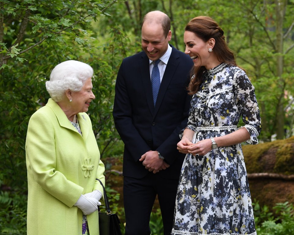  The trio looked thrilled as they inspected the gardens, one of which Kate has designed