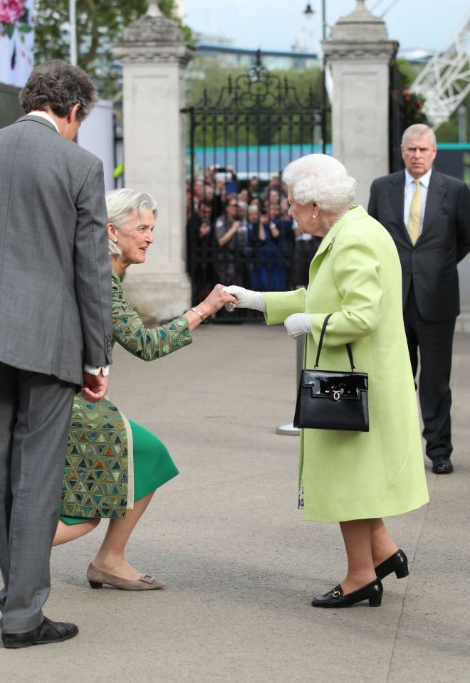  The Queen arrived at the gates of the Royal Hospital Chelsea, where the famous show is held