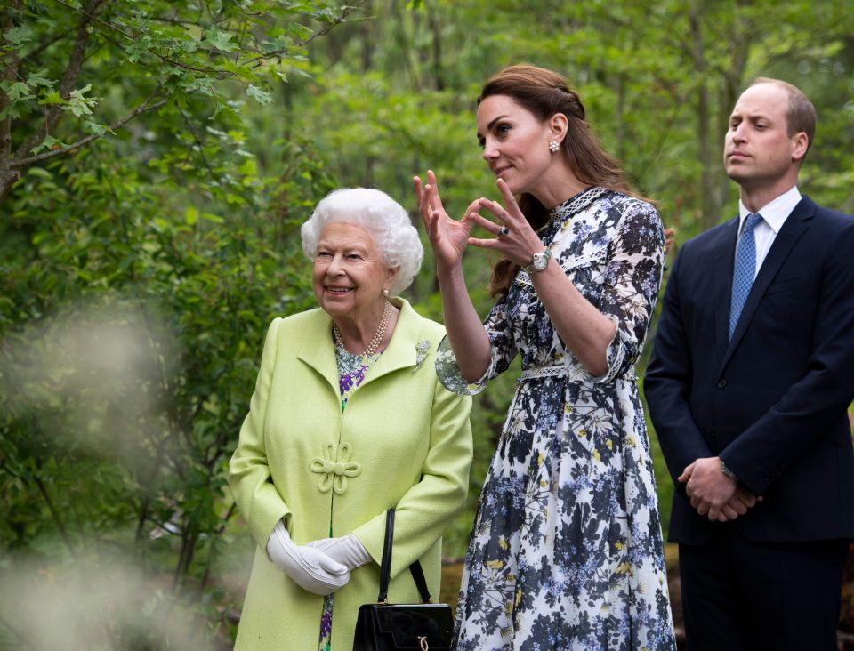  The Queen also visited the garden as the Chelsea Flower Show launched this week