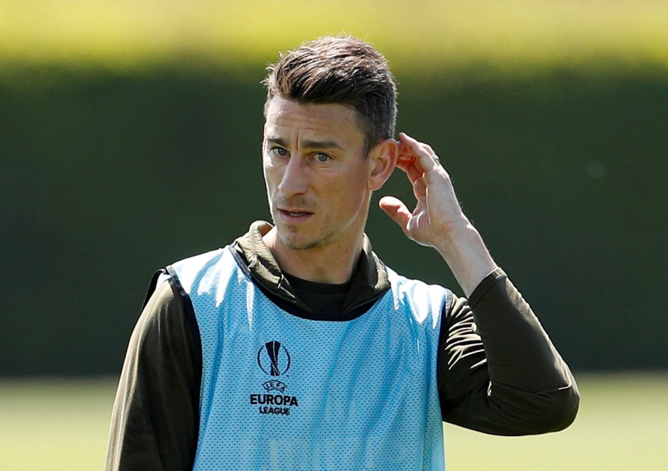  The Europa League final against Chelsea could be Laurent Koscielny's last game in an Arsenal shirt