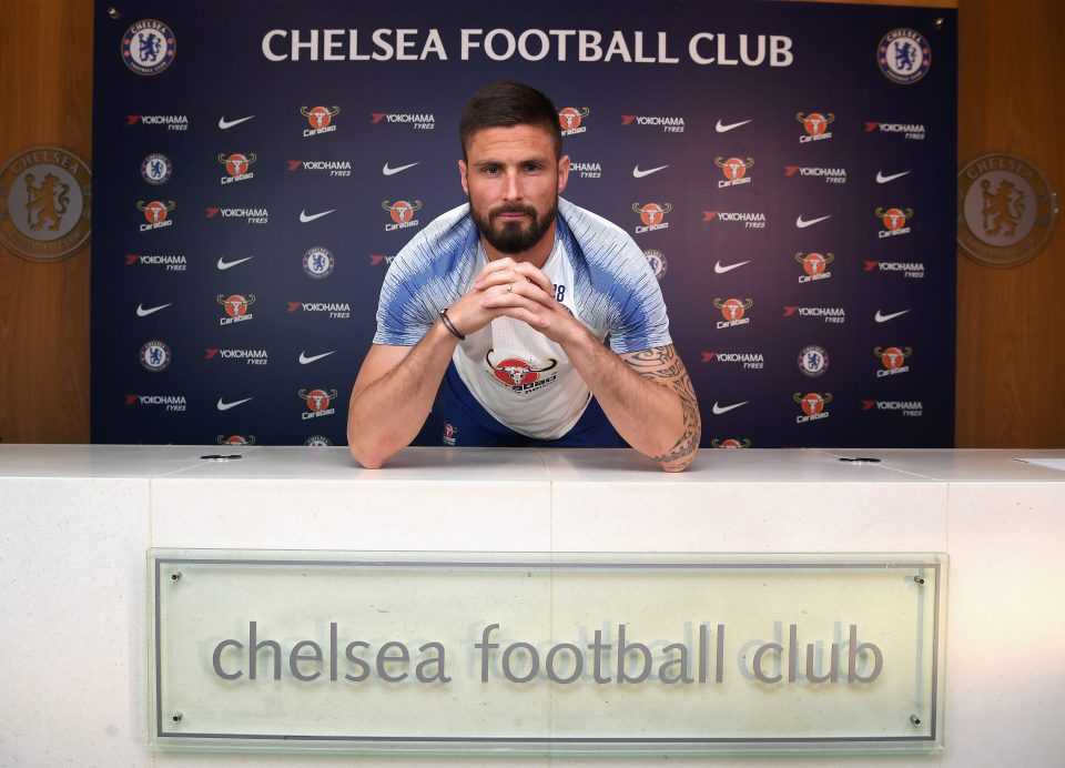  Olivier Giroud has helped Chelsea out ahead of their impending transfer ban