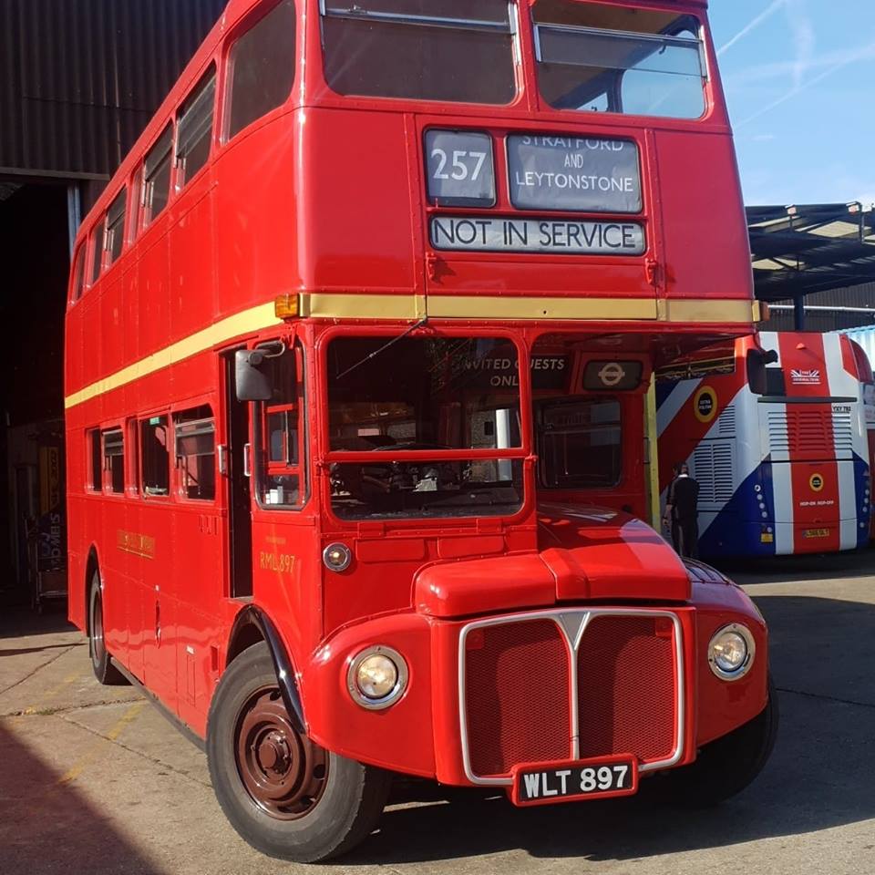  The Routemaster fanatic, 20, picked up two passengers and even let one of them drive it about 15ft