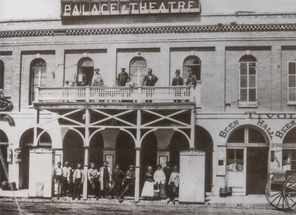  Ed Chase's Palace Theatre in Denver. This establishment was situated outside the designated brothel district, but it was the first place prospectors and travellers would go to from the train station for feminine diversions and jollification. It hosted racy stage shows, fancy buffets, gambling and booze. The Palace, as it was known, was famous throughout the Old West