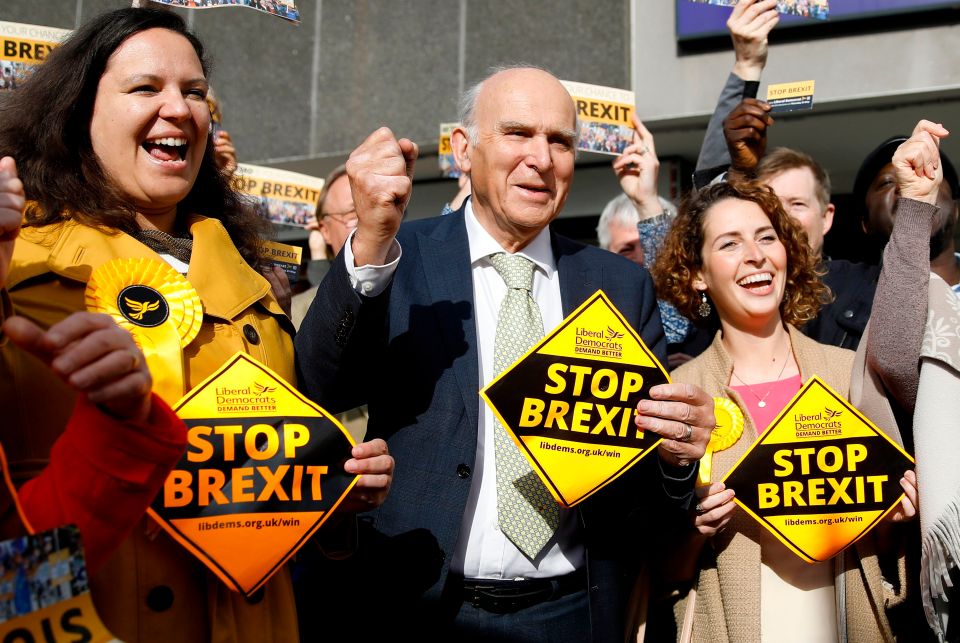  Vince Cable on the campaign trail today