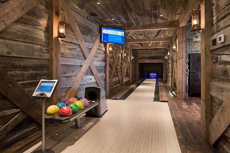  Installing a bowling alley at your pad is one way to get all your mates over