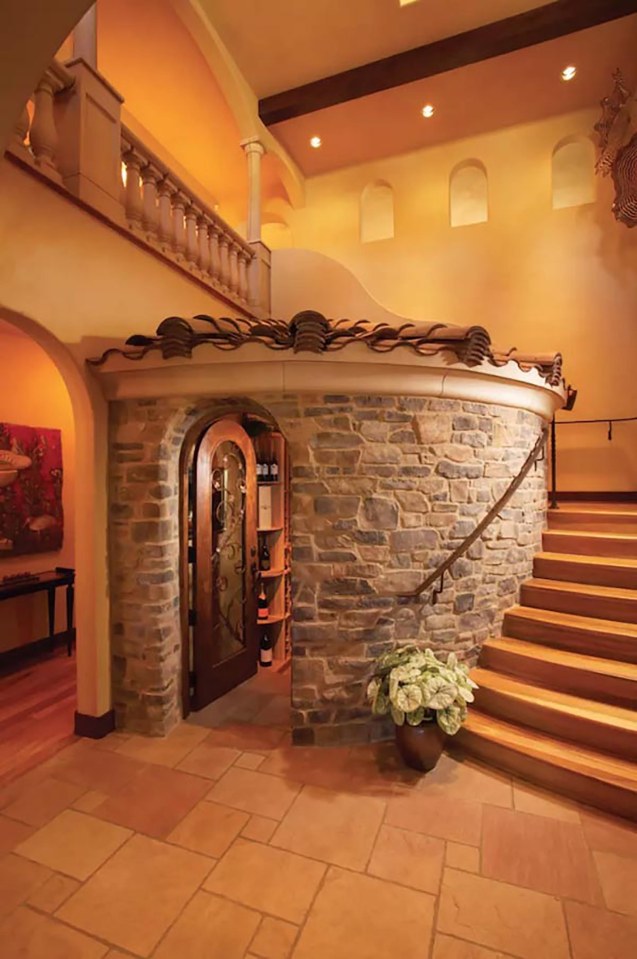  Someone built a wine cellar underneath their stairs