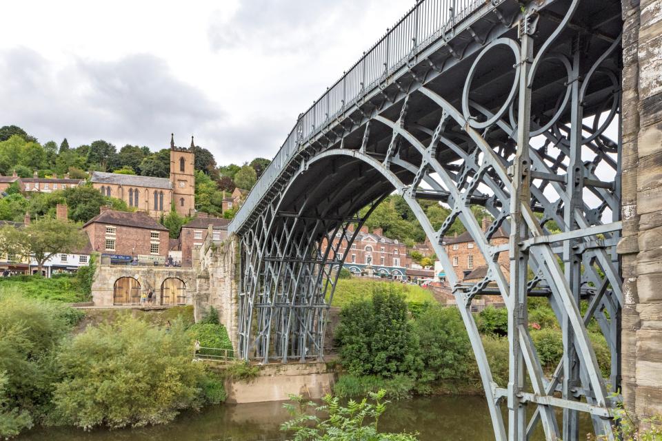  The Ironbridge Gorge was the site of the world's first iron bridge